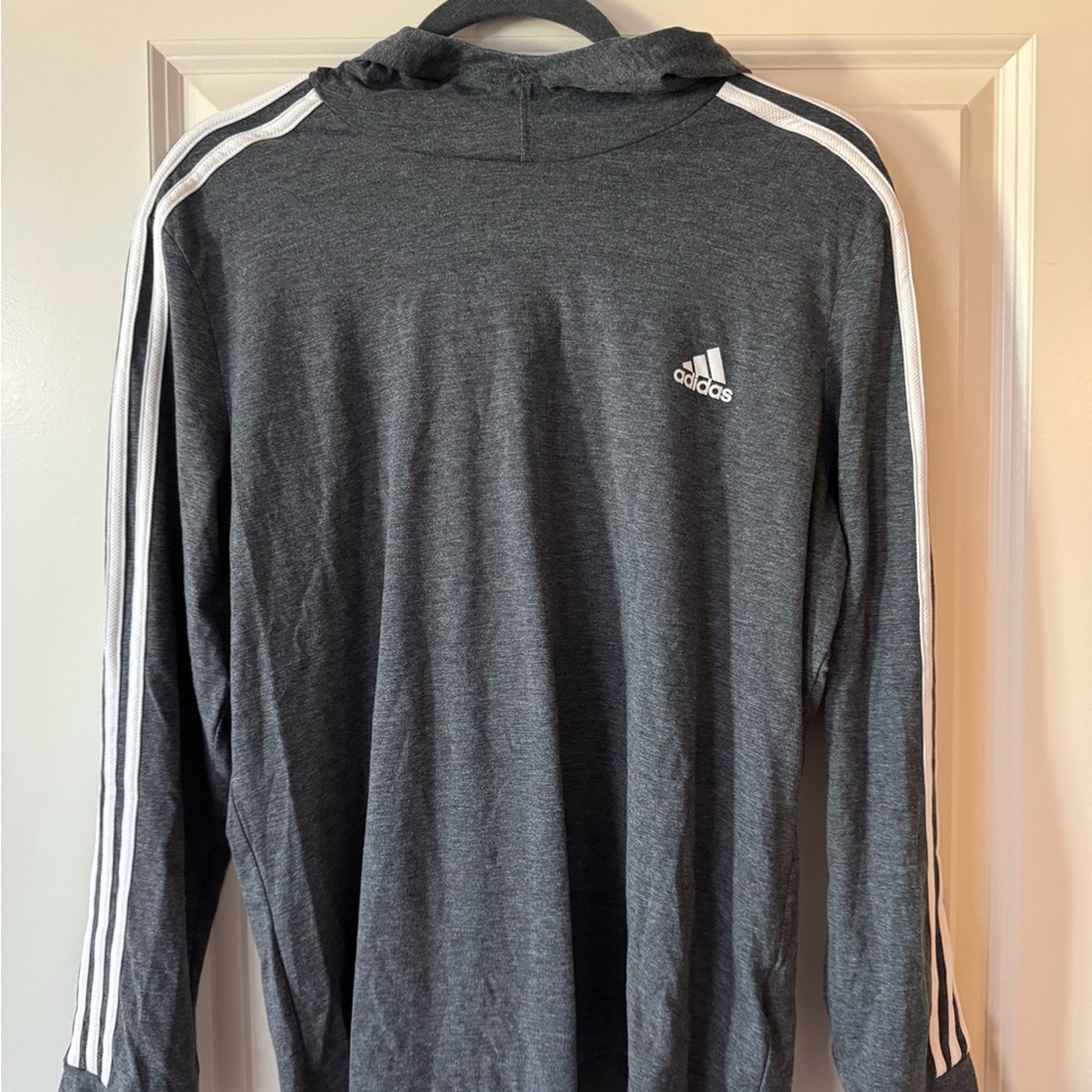 Adidas Charcoal Hoodie Shirt